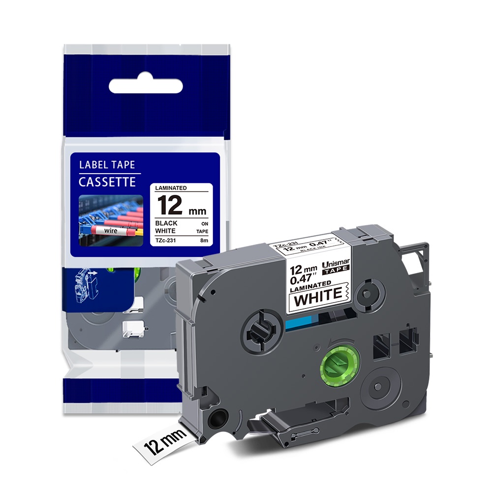 Nhãn Dán 12mm Cho Máy In Brother P-Touch PTH110 PTH100 PTD450 Ptd300 P300 P300 P300 P300 P300