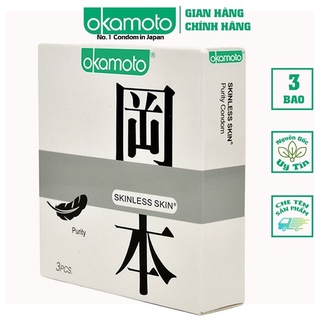 Bao Cao Su Okamoto Skinless Skin Purity Không Mùi Tinh Khiết