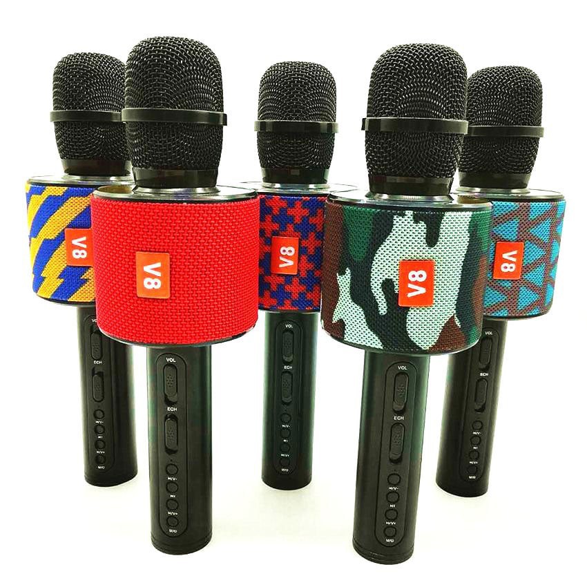 MIC KARAOKE Charge KTV V8 Bluetooth KÈM LOA✓CAO CẤP LOẠI 1✓THỜI THƯỢNG✓CHUẨN LOA TO