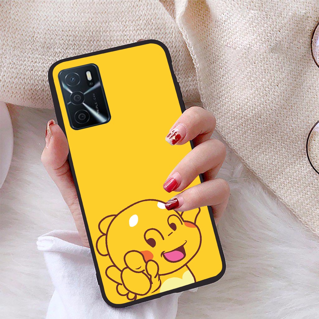 Ốp lưng Oppo A16 viền dẻo TPU BST Khủng Long Lai Ong