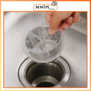 Set 100 Túi Lưới Lọc Rác Bồn Rửa Chén Bát Tiện Lợi, Vệ Sinh