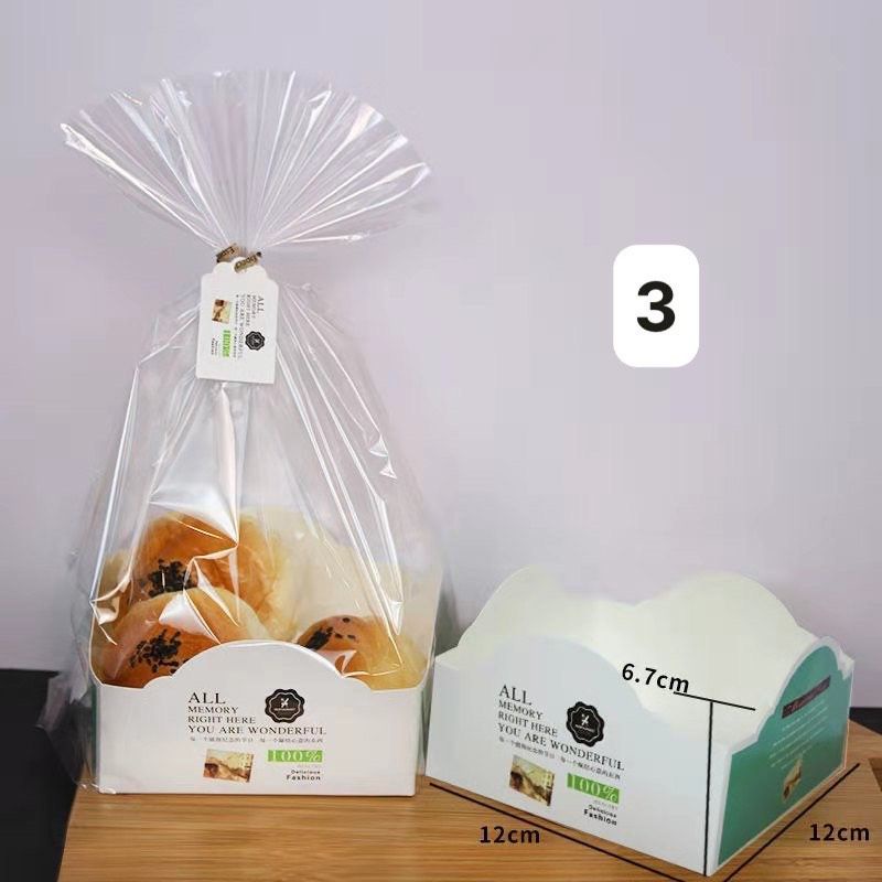 Set 100 túi bánh cookies thành thấp , thành cao