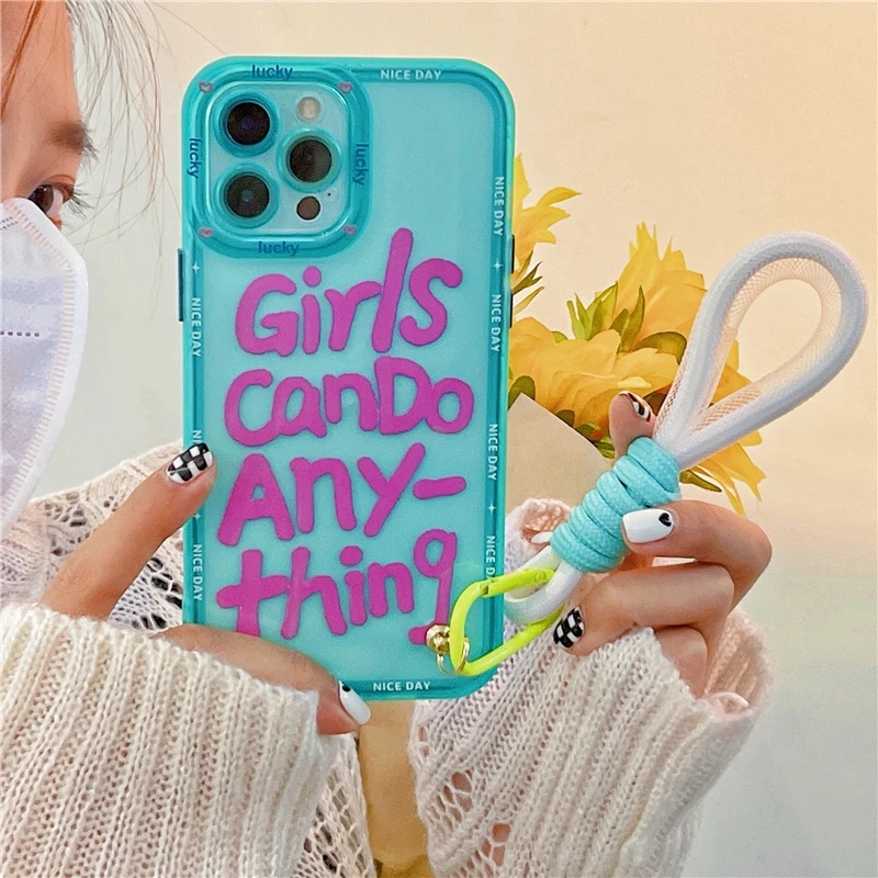 Dây Đeo Điện Thoại Dạng Lưới Bằng Hợp Kim Nhôm Dạ Quang DIY Nhiều Màu Sắc Chống Mất