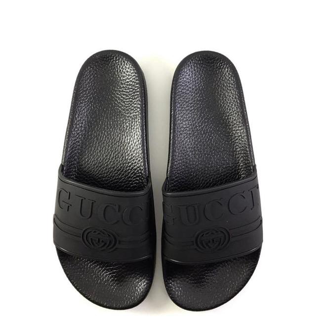 Giày Sandal Gucci Màu Trắng In Logo 36 Kp 1303