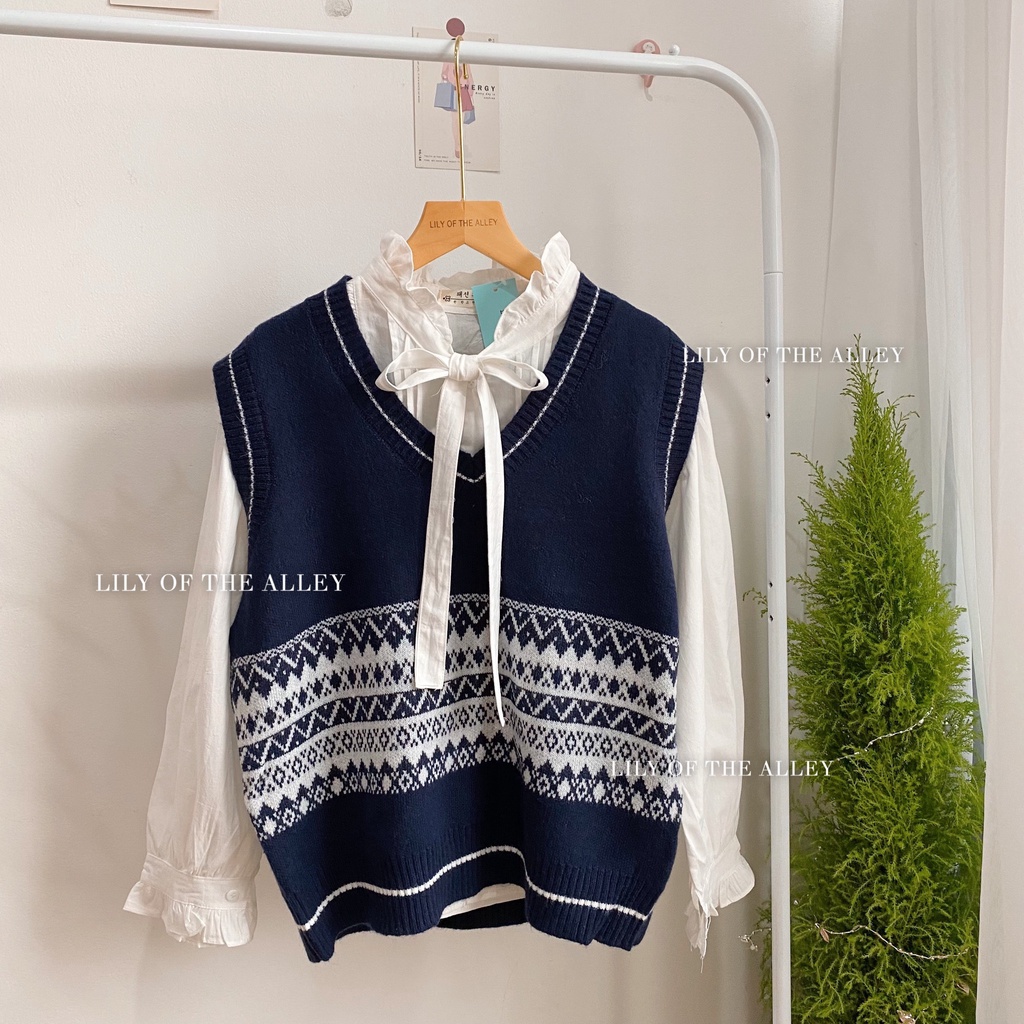 Áo sơ mi cổ nơ phong cách Ulzzang Hàn Quốc
