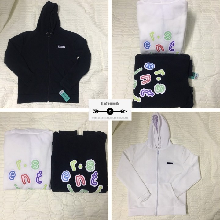 Áo khoác hoodie dây kéo nam nữ form rộng áo nỉ bông unisex ulzzang street style SENTI AKNM05 LICHIHO rẻ đẹp chất