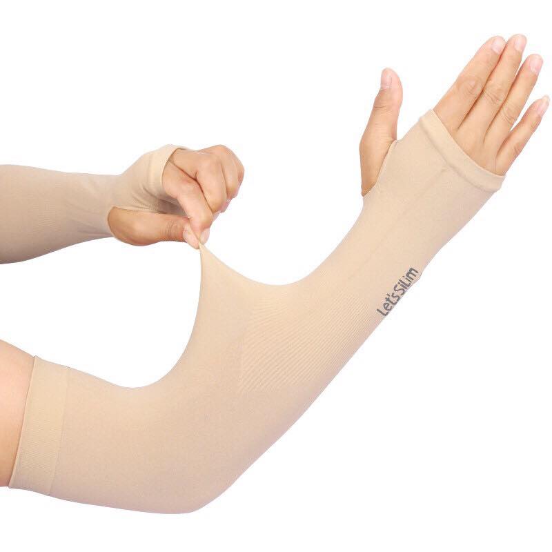 Găng tay chống nắng xỏ ngón Hàn quốc màu da