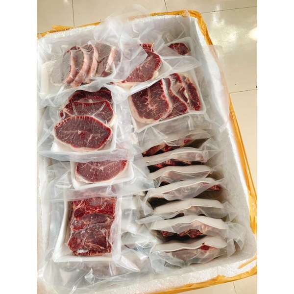 Lõi vai bò Mỹ mềm ngon nướng beefsteak 500g