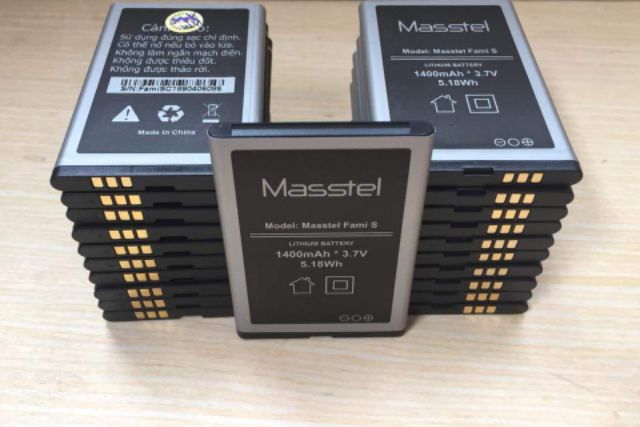 Pin điện thoại Masstel Fami S Chính hãng -1400 mAh-Bảo hành 12 tháng