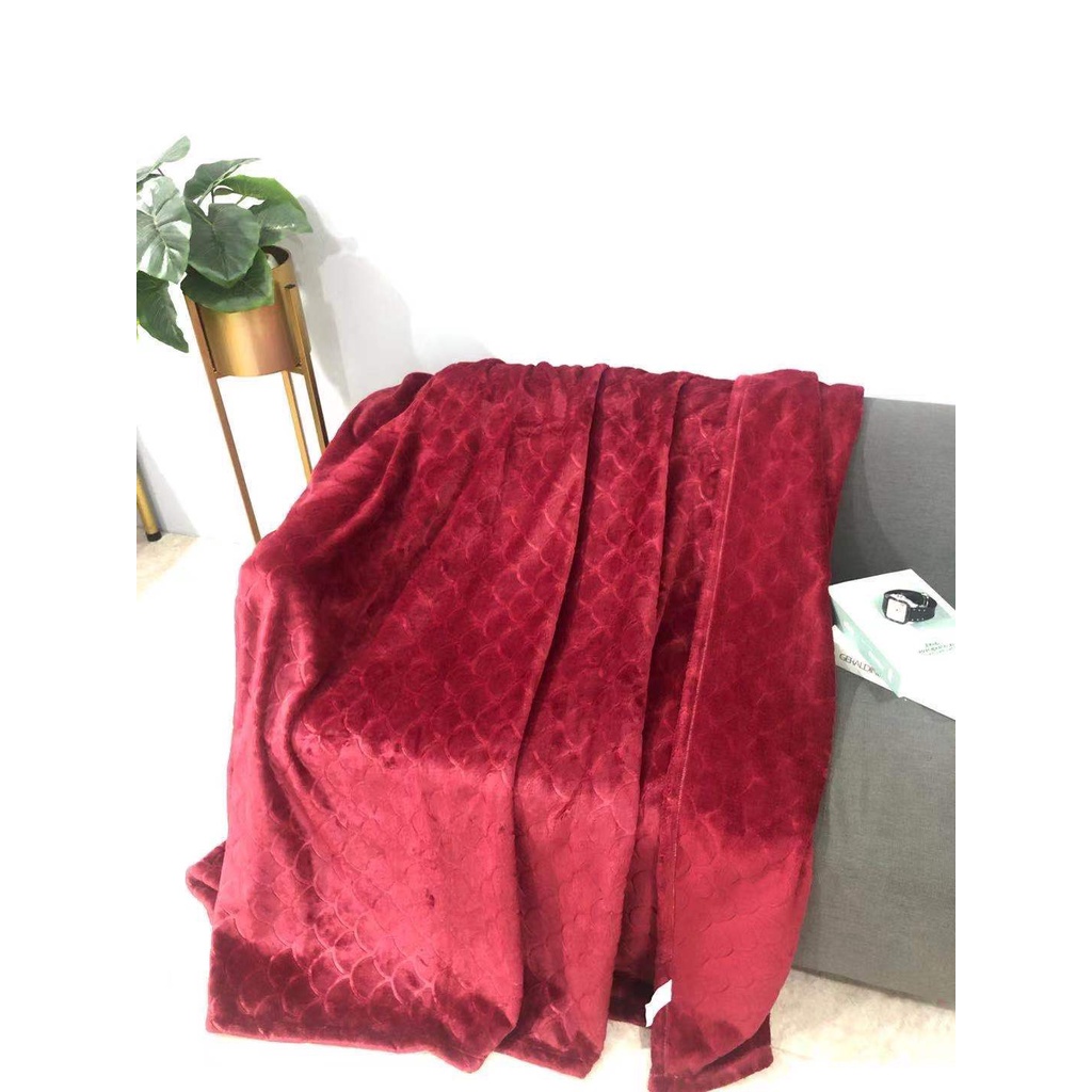 [LÔNG THỎ THẬT 100%] Chăn Renown lông thỏ vảy rồng hàng nhập cao cấp - Đầy đủ túi hộp tem tag làm quà biếu