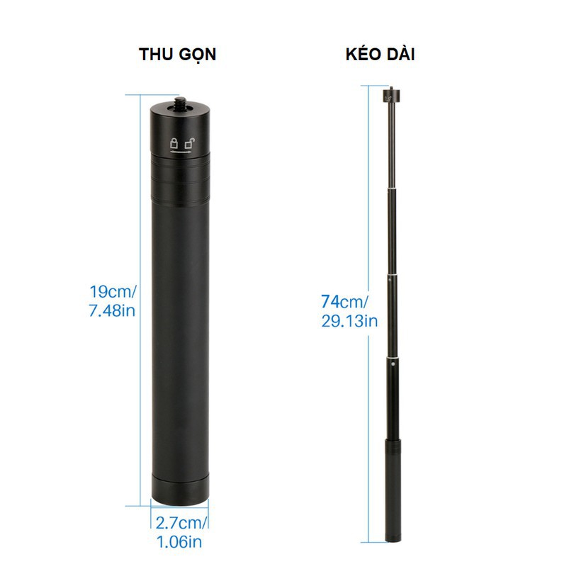 ○✌▽Gậy nối dài Gimbal - Gây tự sướng s | BigBuy360 - bigbuy360.vn