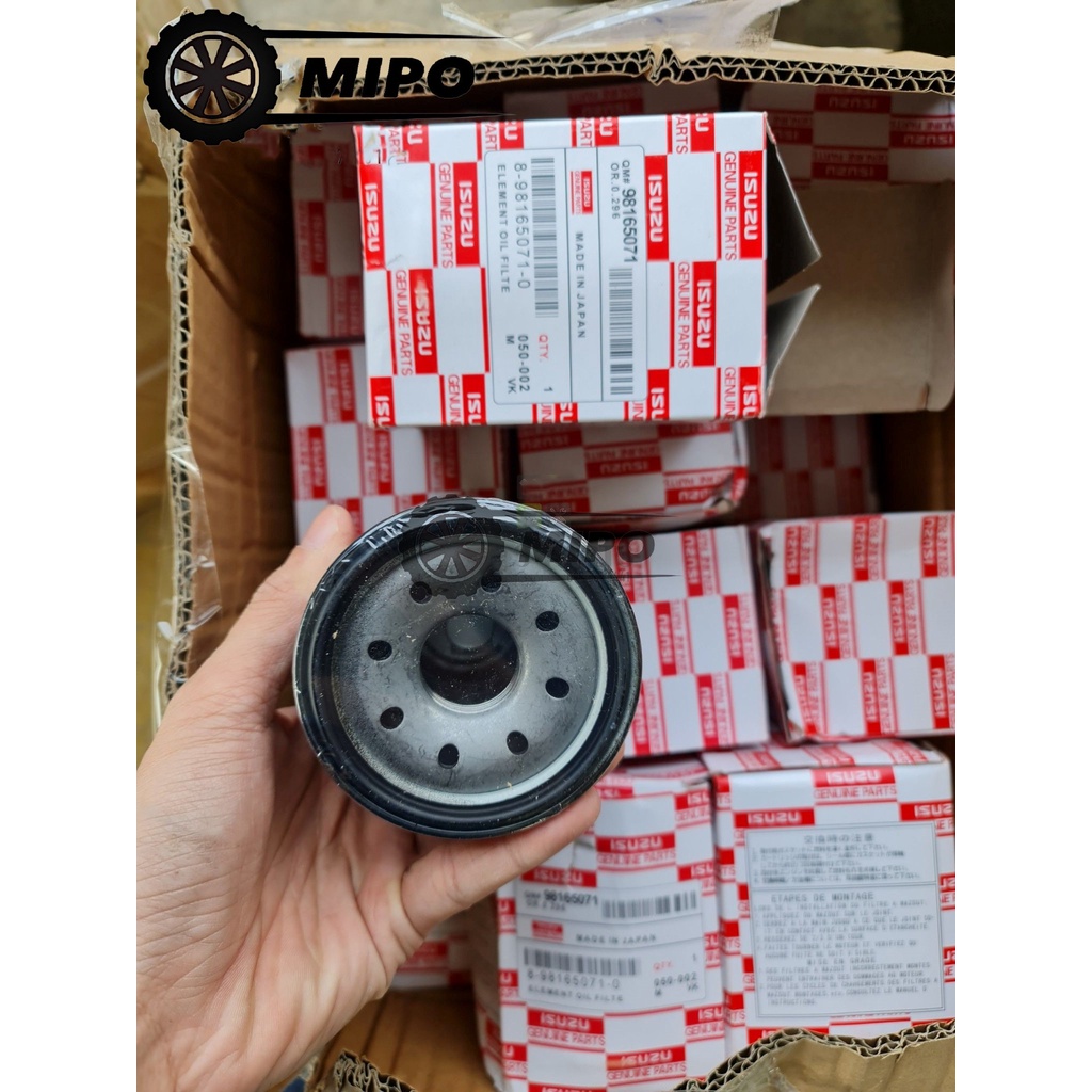 Lọc nhớt, lọc dầu dộng cơ xe Isuzu D-max (2007-2017), Mux (Mã: 8981650710)