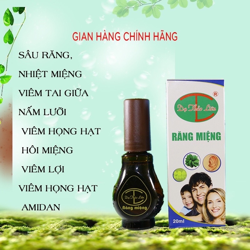 ( COMBO 3 PHẦN QUÀ ) 2 Tinh Dầu Răng Miệng Dạ Thảo Liên - Da Thao Lien Sâu Răng Hôi Miệng 20ml