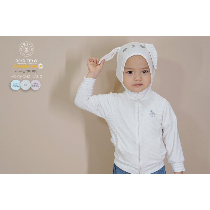 Áo chống nắng cho bé từ 9 - 36 tháng