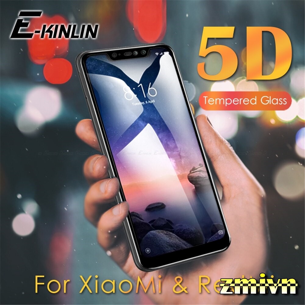 Cường Lực 5D Full màn Full keo Cho Xiaomi Mi 8 se Mi 8 Lite Poco Phone F1 Redmi s2 Redmi 6A / Redmi 6 Note7...