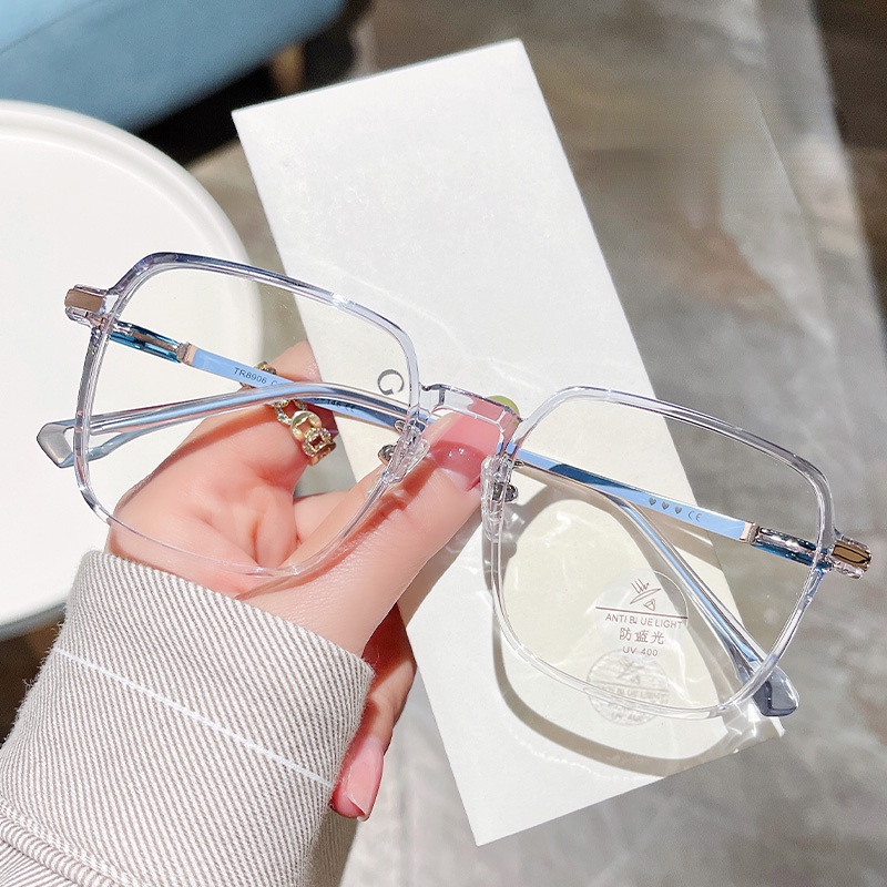 Mắt Kính Gọng Kim Loại Tròn Chống Bức Xạ Máy Tính Cho Nam Nữ