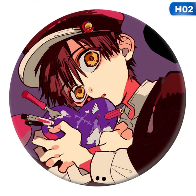 Ghim cài áo họa tiết hoạt hình Hanako-Kun bằng kim loại để trang trí quần áo/balo