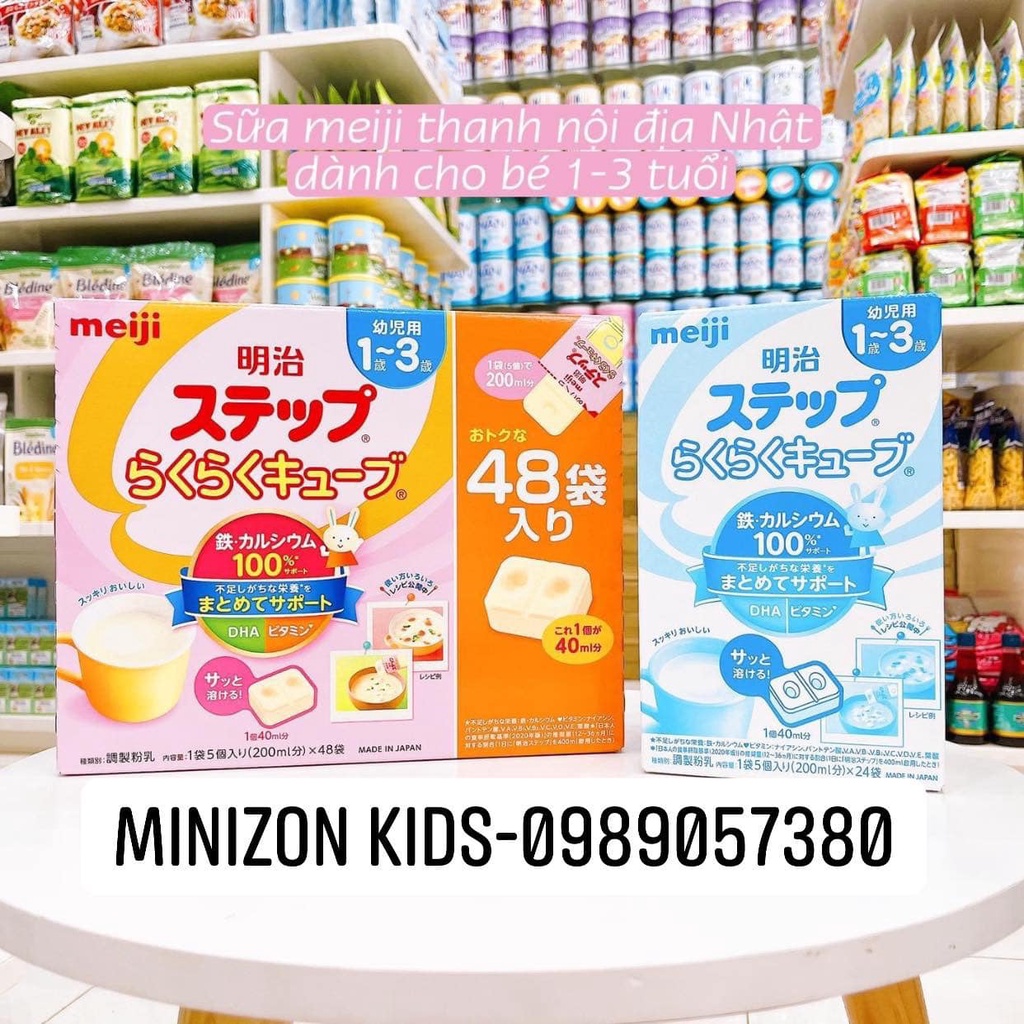 Sữa Meiji 24 Thanh 648g Nội Địa Nhật Bản Giá Tốt | Minizon Kids