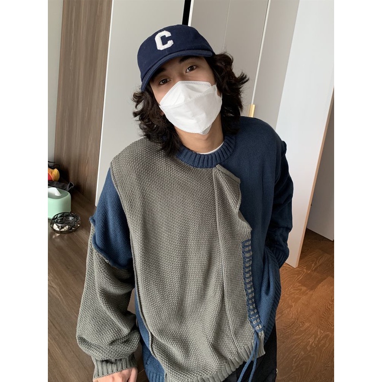 Áo Sweater Dệt Kim Thiết Kế Dáng Rộng Phong Cách Retro Mỹ Thời Trang Thu Đông Hàng Mới 2022