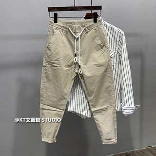 Quần Kaki Dài Đến Mắt Cá Màu Sắc Đơn Giản Dễ Phối Đồ Phong Cách Hàn Quốc Cho Nam Size S-4XL