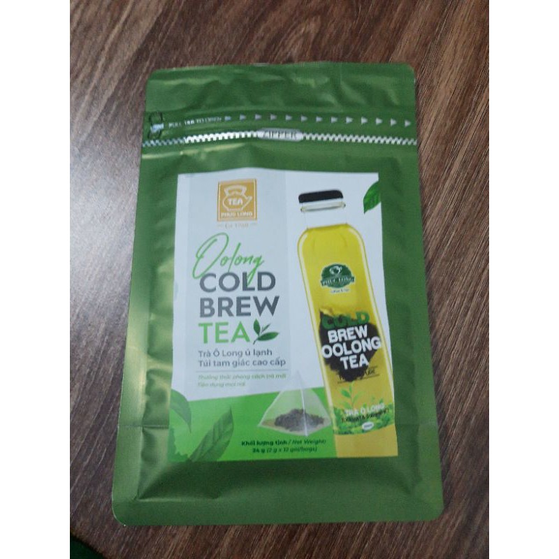 Trà ô long ủ lạnh túi tam giác Phúc Long - cold brew tea