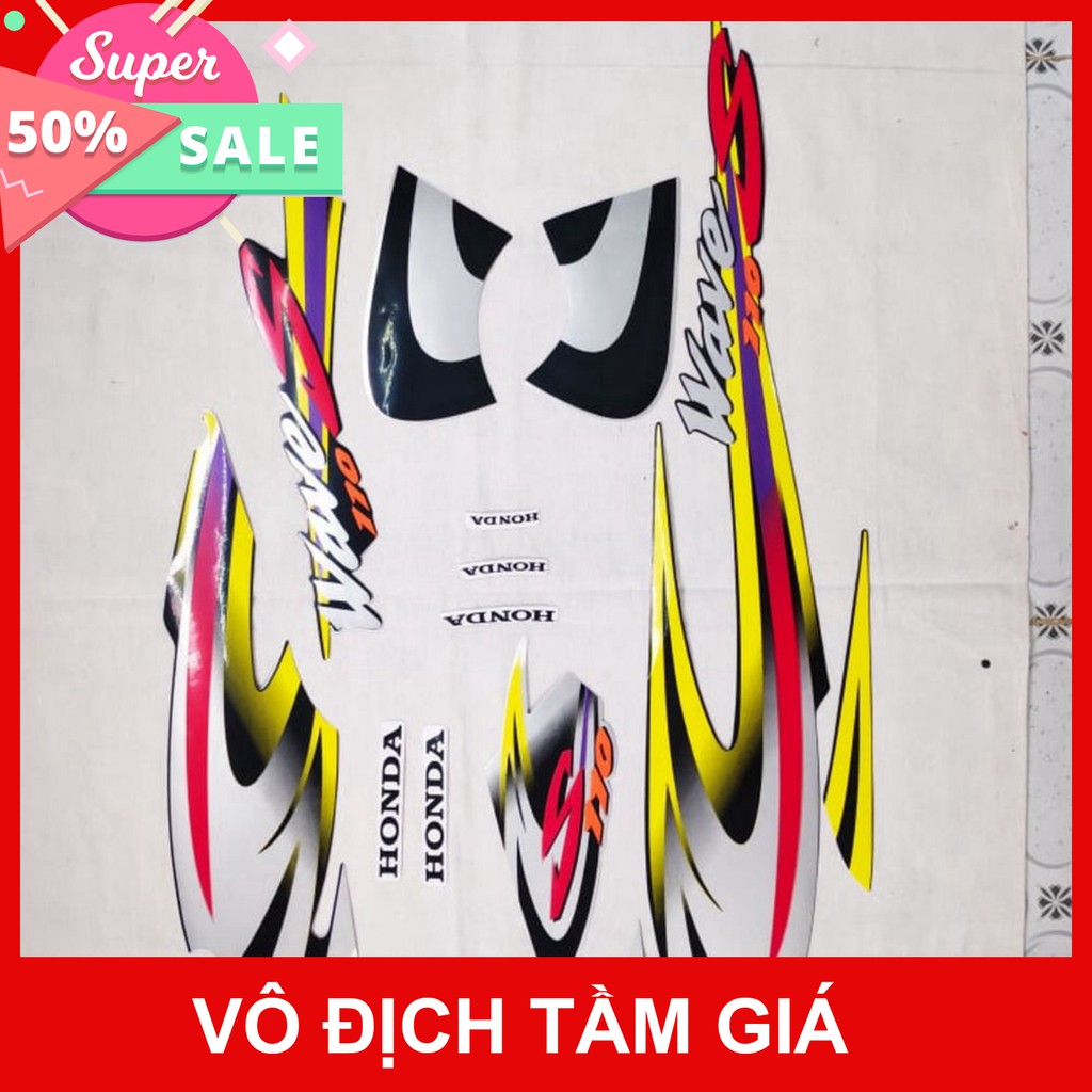 [GIÁ GỐC]  NGUYÊN BỘ TEM 3 LỚP WAVE S 110 MẪU CŨ ZIN LOẠI 1 CỰC ĐẸP