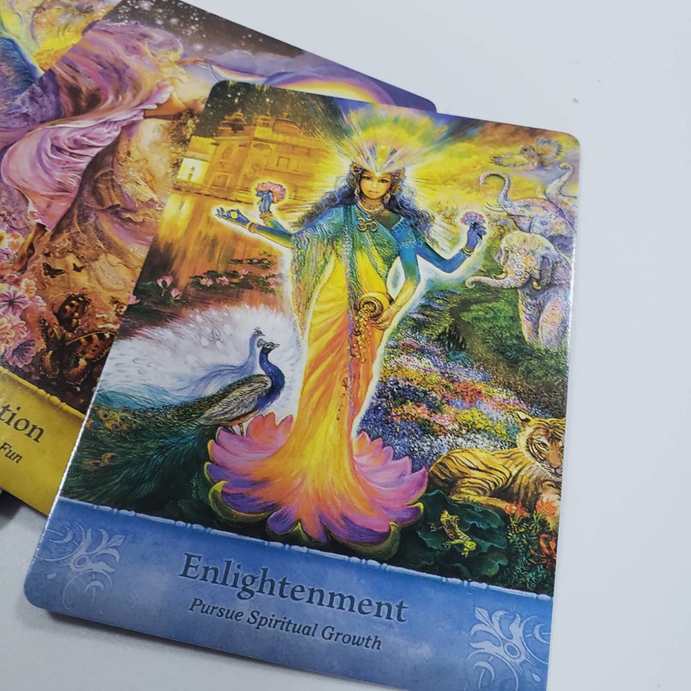 [Size Gốc] Bộ Bài Oracle Mystical Wisdom 46 Lá Bài Tặng Đá Thanh Tẩy S52