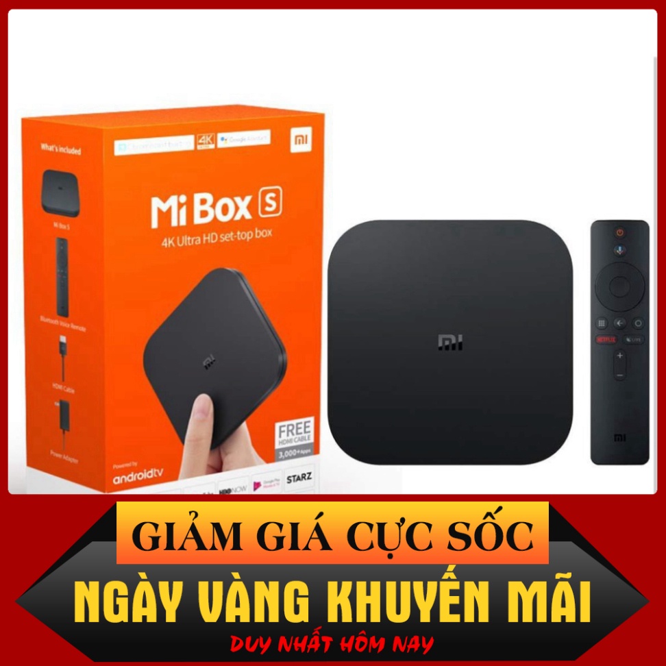GIÁ THẬT SỐC Android Tivi MIBOX S 4K Quốc Tế Model MDZ-22-AB và Mi TV Stick Android TV 1080p - Minh Tín Shop %%%