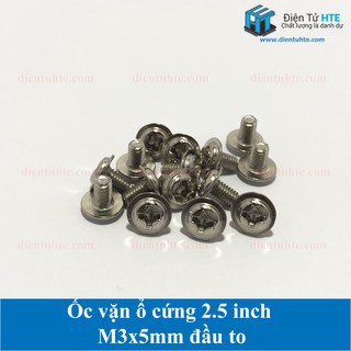 Gói 15 Ốc vặn ổ cứng 2.5 inch M3x5mm đầu to