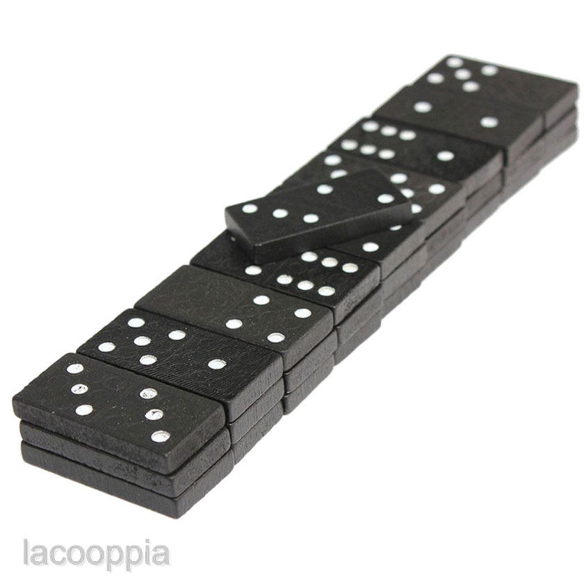 Bộ 28 Quân Bài Domino Gỗ Cổ Điển Cho Bé