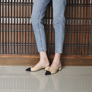SANDAL COLEE CAPTOE MŨI NHỌN GÓT TRỤ 5P