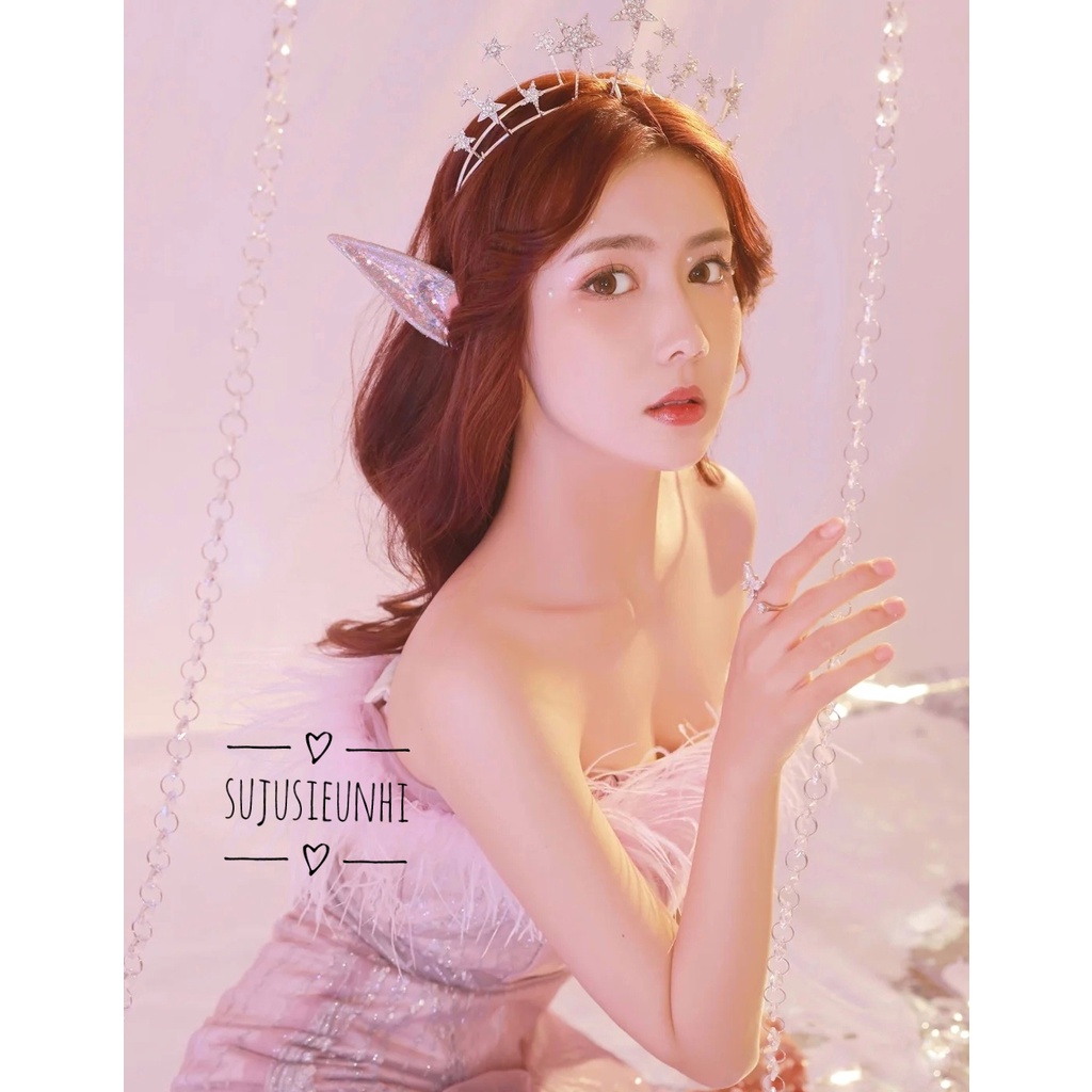 bờm tóc/ băng đô 2 tầng đính ngôi sao phong cách lolita, cài đầu chụp ảnh nàng thơ xinh xắn