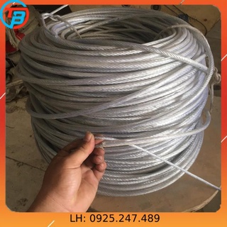 Cáp bọc nhựa cuộn 100 mét - size 2mm > 6 mm cáp thép giá sỉ