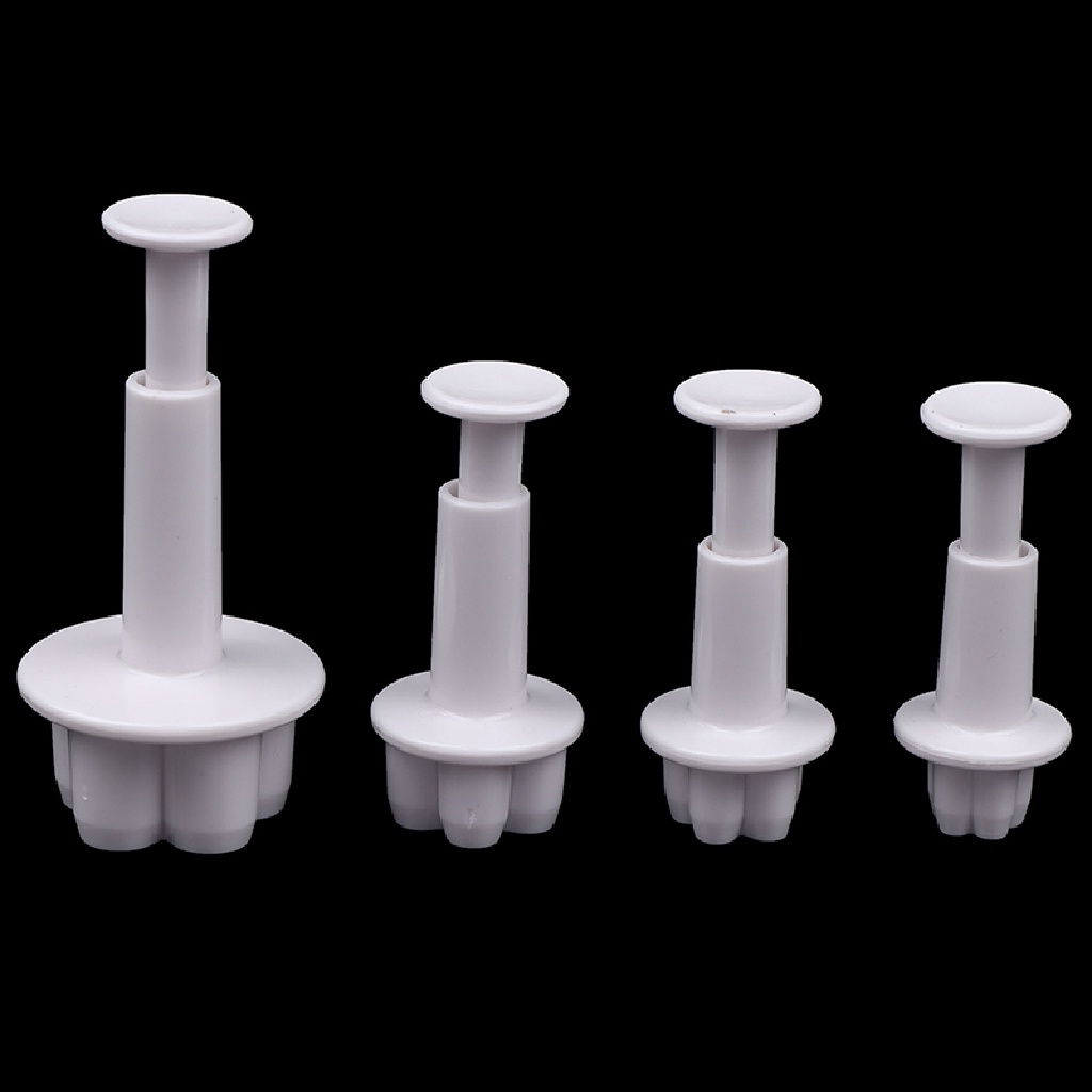 Set 4 Khuôn Cắt Kẹo Mềm Trang Trí Bánh Hình Hoa Mận