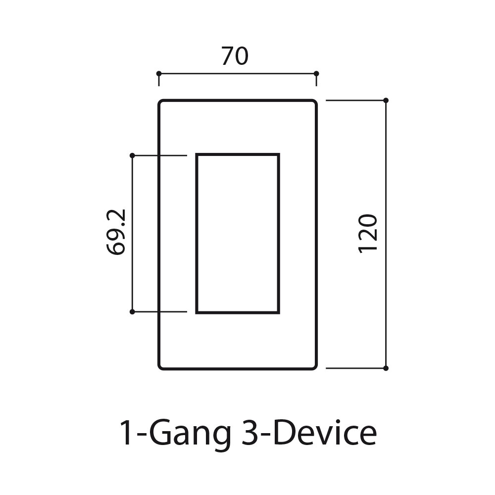 ✅ Mặt Dùng Cho 3 Thiết Bị Panasonic Lớn