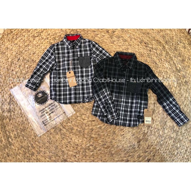 Sơ mi kẻ bé trai True