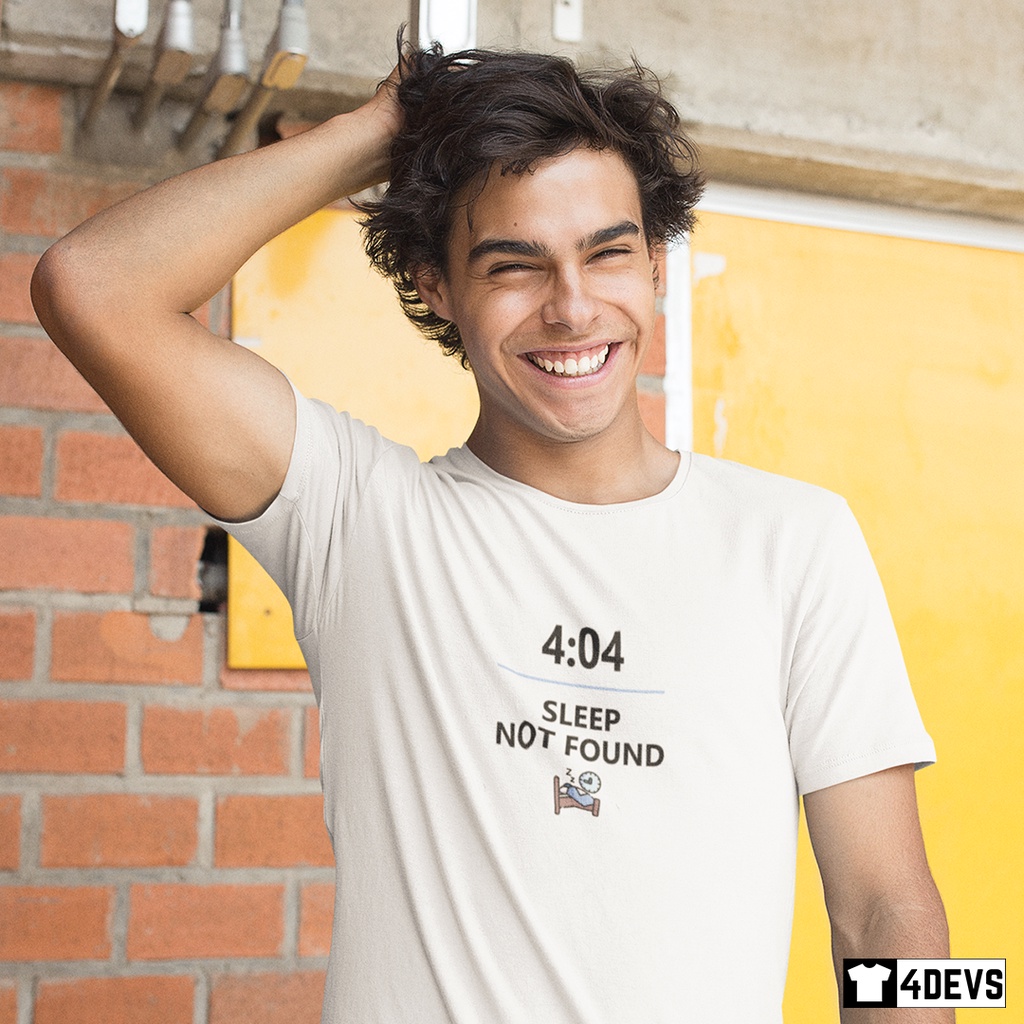 Áo thun nam Lập trình viên - 404 - Sleep Not Found