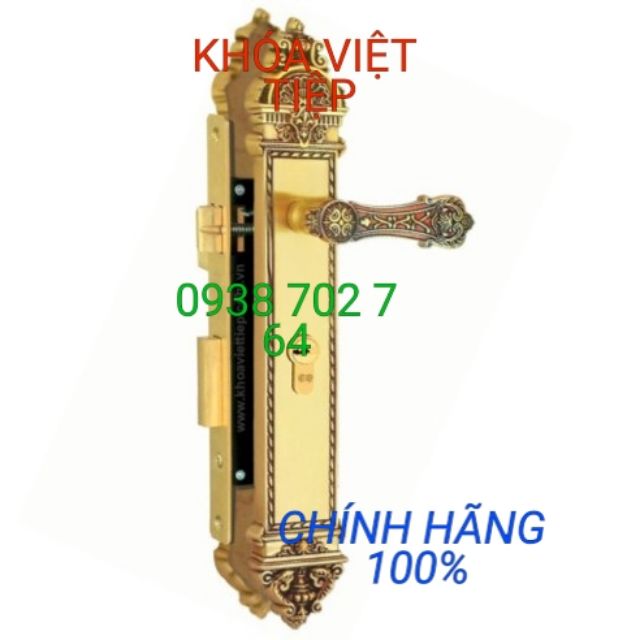 (KHÓA VIỆT TIỆP CHÍNH HÃNG) KHÓA TAY GẠT ĐỒNG ĐÚC VIỆT TIỆP 04199 RUỘT SIÊU