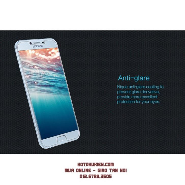 Miếng dán kính cường lực cao cấp cho Samsung Galaxy A8 2016 chính hãng Nillkin độ cứng 9H (Tặng kèm miếng dán mặt lưng)