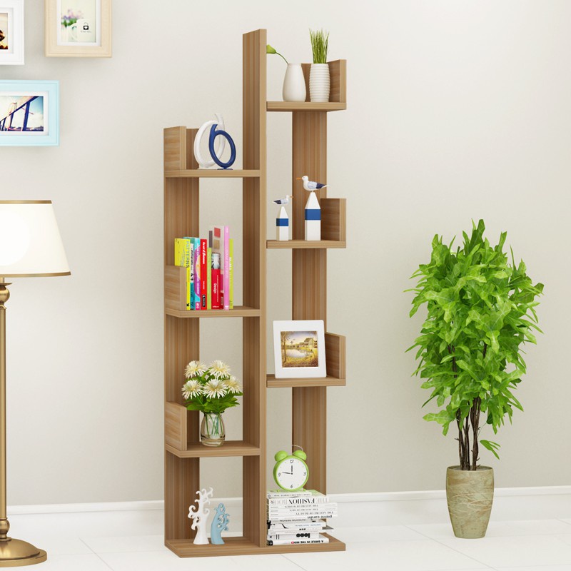 Kệ Sách Gỗ Nghệ Thuật Hình Cây. Kệ Sách Xương Rồng 8 Ngăn Lắp Ghép Siêu Đẹp