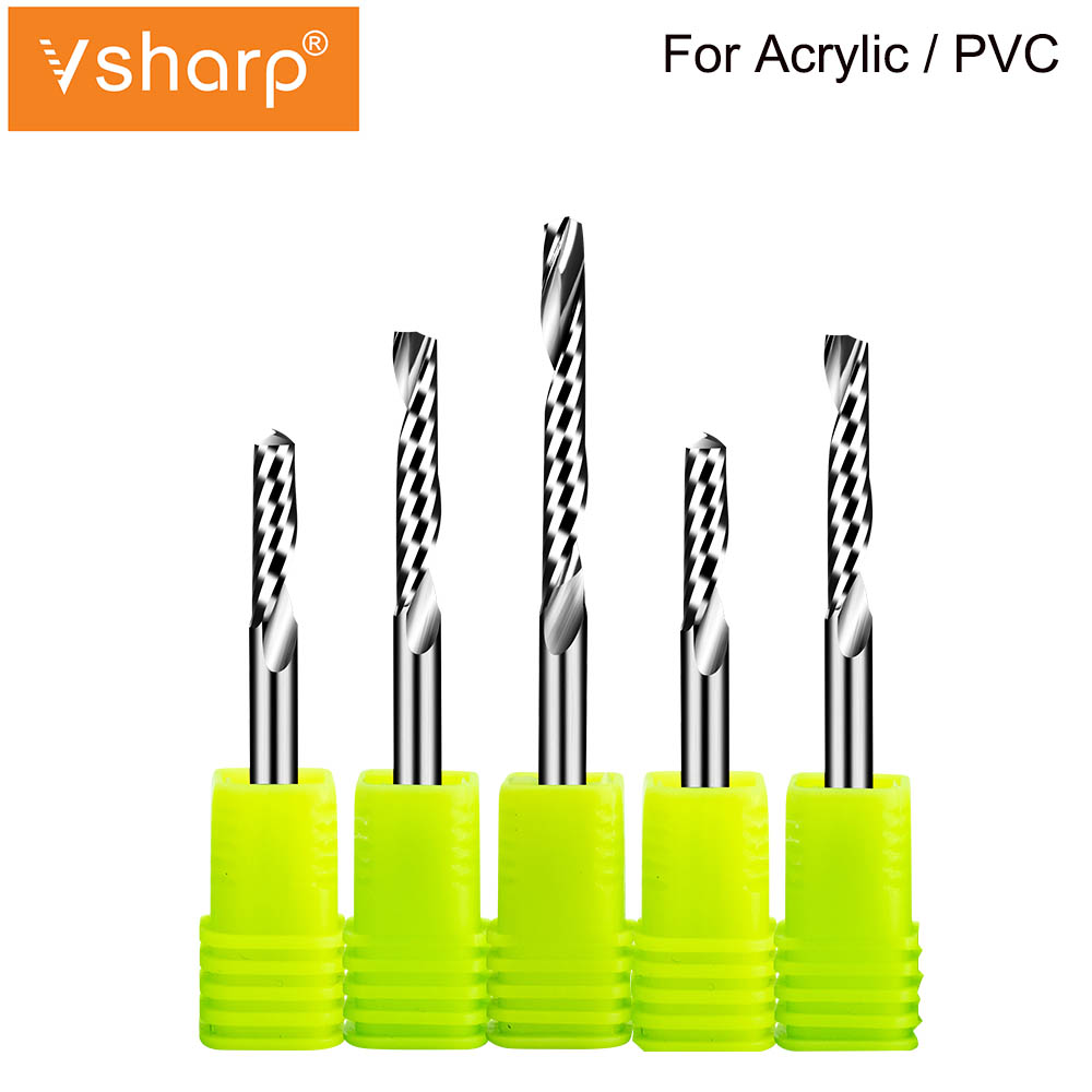 Đầu Mũi Khoan Xoắn Ốc 1 Rãnh Bằng Nhựa Pvc 3.175mm