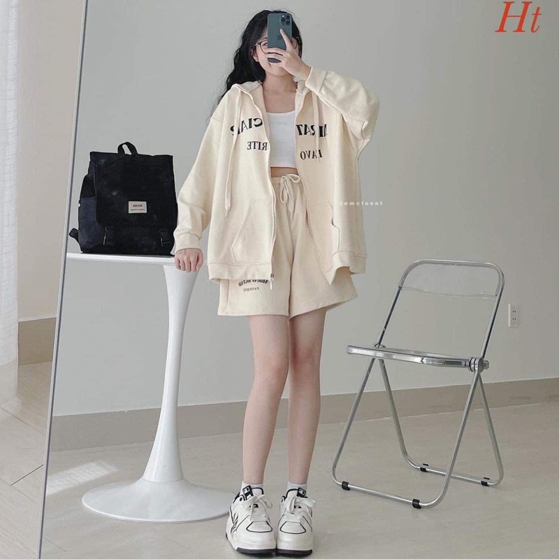 Bộ Mira áo khoác quần đùi HT11