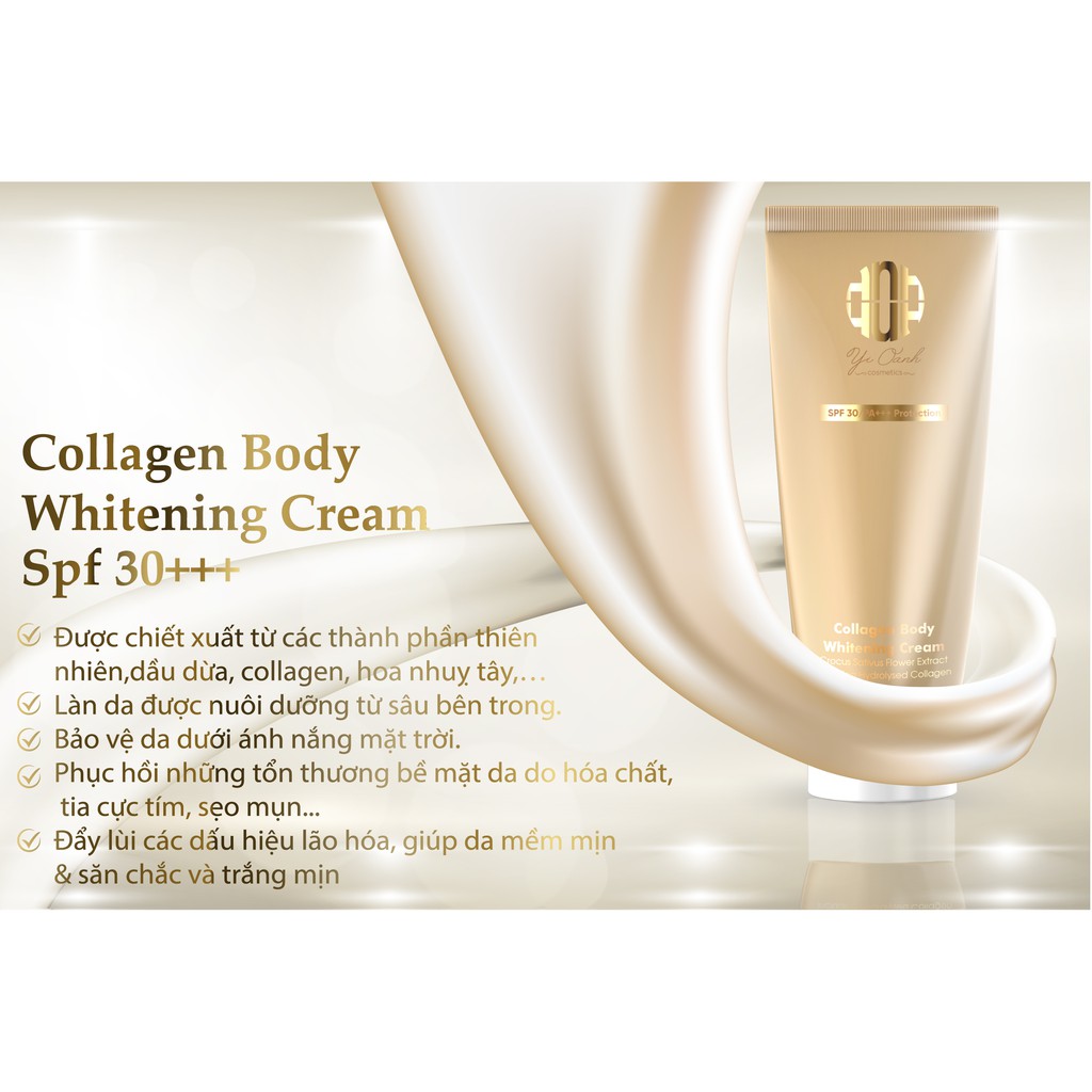 KEM TRẮNG DA BODY COLLAGEN  "COLLAGEN BODY WHITENING CREAM" YI OANH COSMETICS | BigBuy360 - bigbuy360.vn