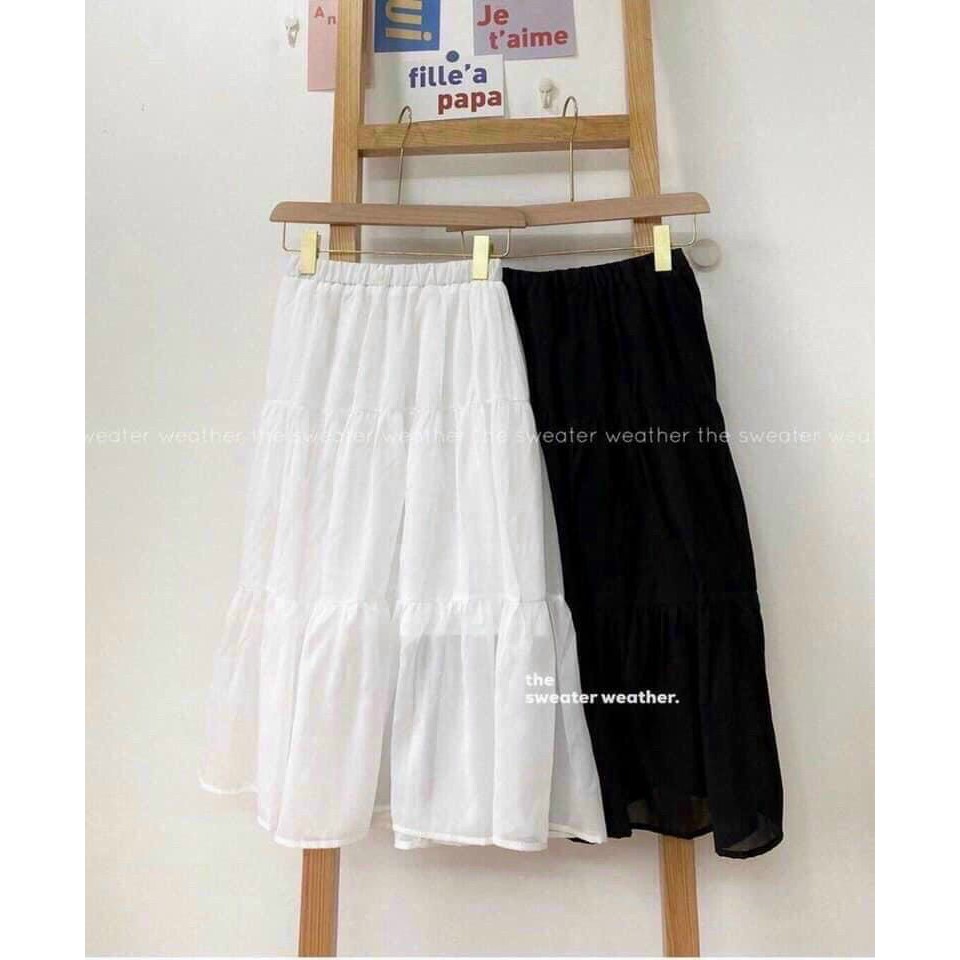 Chân váy von tầng có lót trong chất vải mềm mịn thời trang ulzzang | BigBuy360 - bigbuy360.vn
