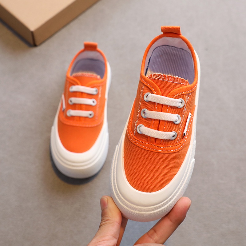 Giày Vải Canvas Đế Bằng Nhiều Màu Sắc Thời Trang Mùa Thu 2022 Cho Bé