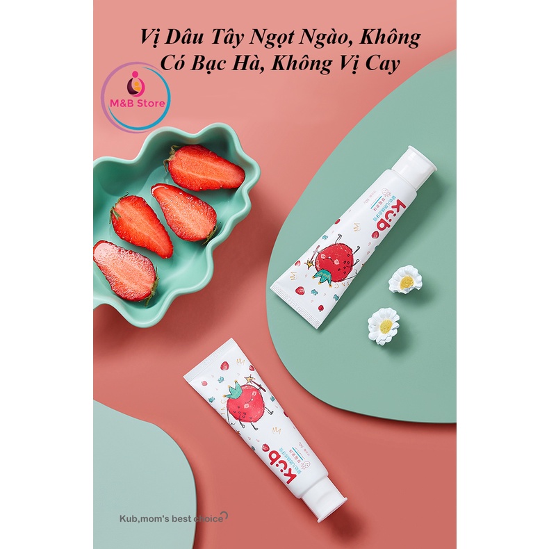 Kem Đánh Răng Cho Bé, Flo Thấp 0.05%, Tuýp 50g - KUB