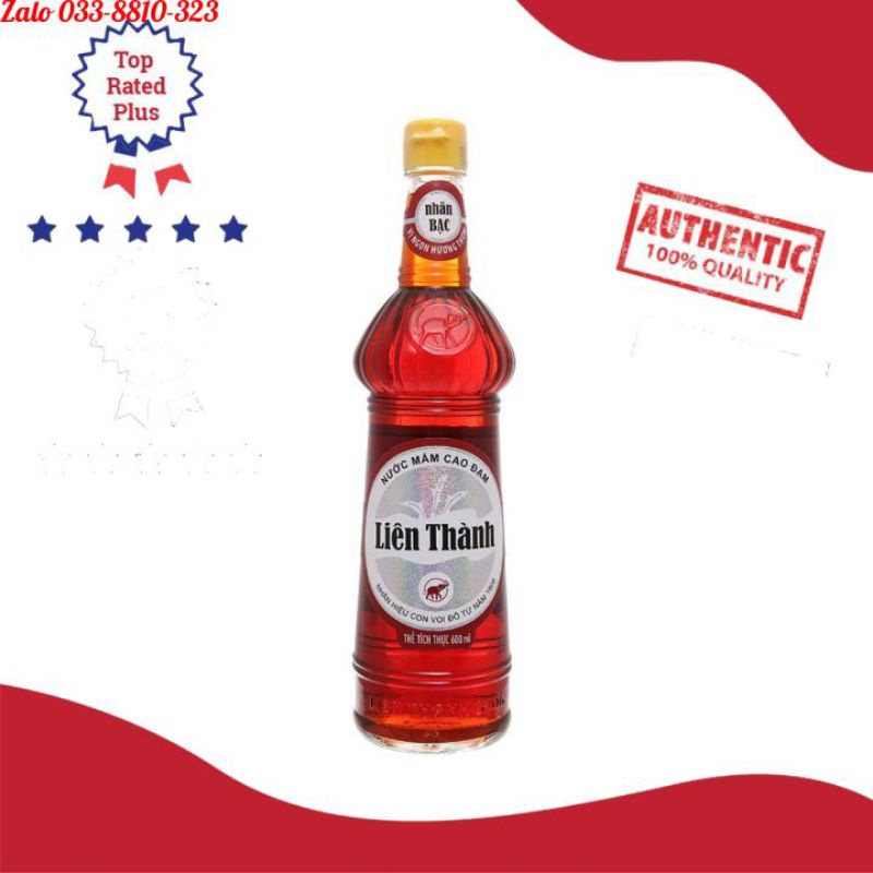 Nước mắm Liên Thành nhãn Bạc Loại 30 độ đạm nguyên chất, thơm ngon vị nguyên chất