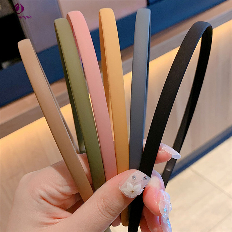 Băng đô cài tóc màu trơn thời trang cho nữ