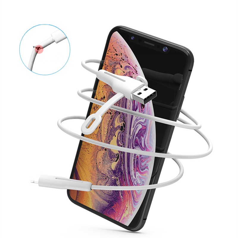 Phụ kiện bảo vệ dây cáp điện thoại chống đứt bằng silicon