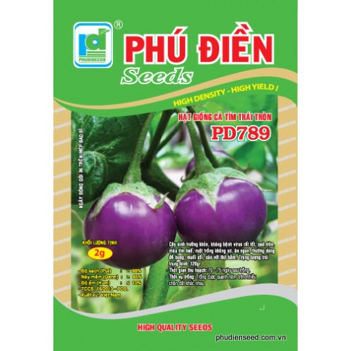 Hạt giống Cà Bát Tím Phú điền nhập Thái Lan